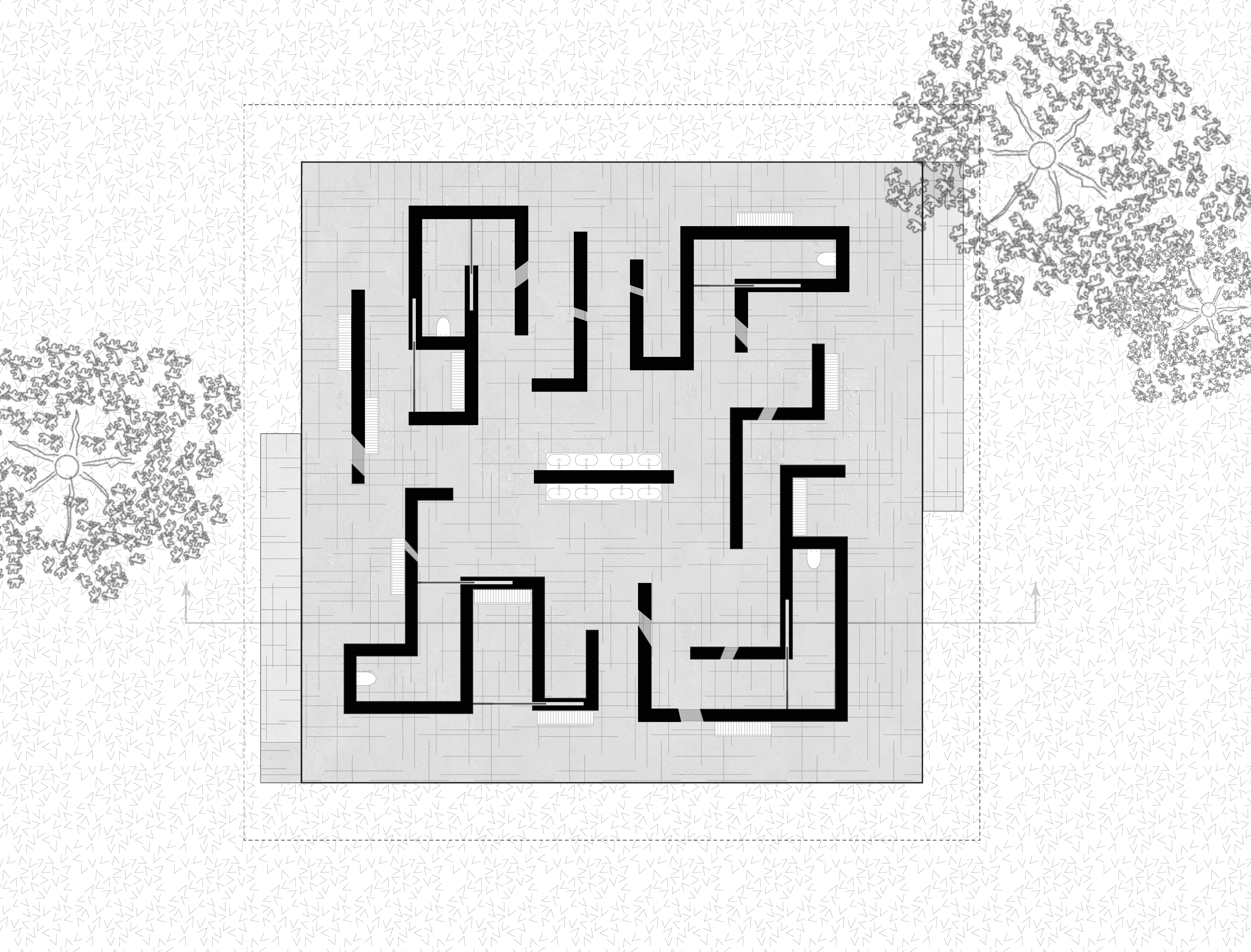 Slit Bathroom Plan